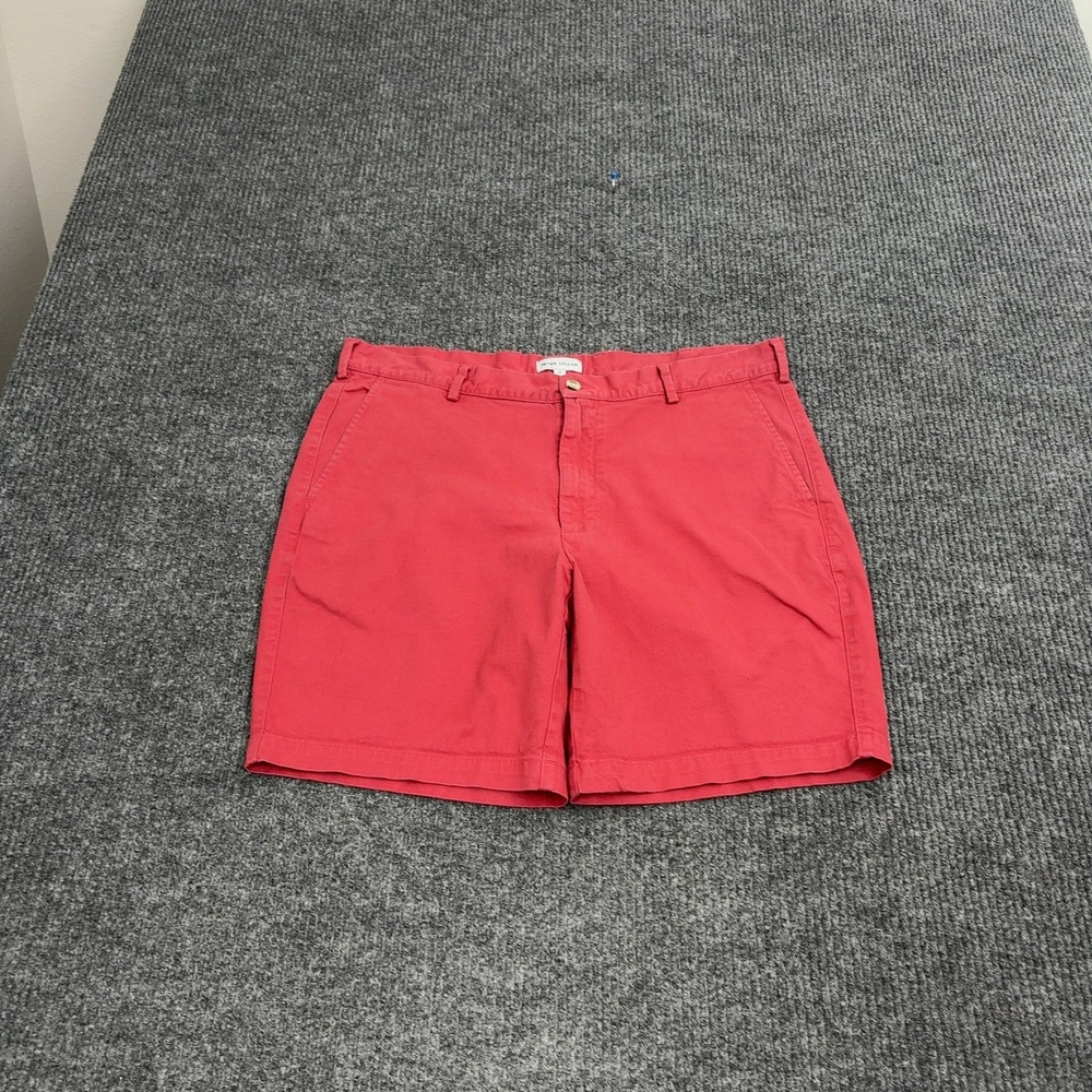 Peter Millar Shorts Mens 36 Red Pima Cotton Spandex Chino Golf Luxury Style